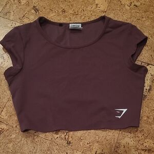 Gymshark Women's Purple Crop Top